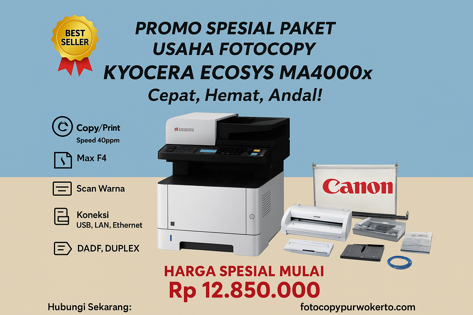 paket usaha fotocopy kyocera ecosys MA 4000x