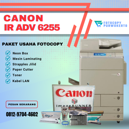 PAKET USAHA FOTOCOPY CANON IRA 6255
