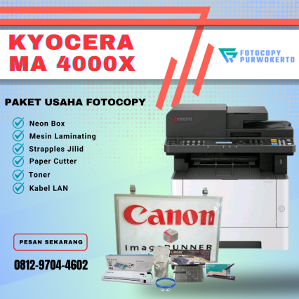 PAKET USAHA FOTOCOPY KYOCERA MA4000X
